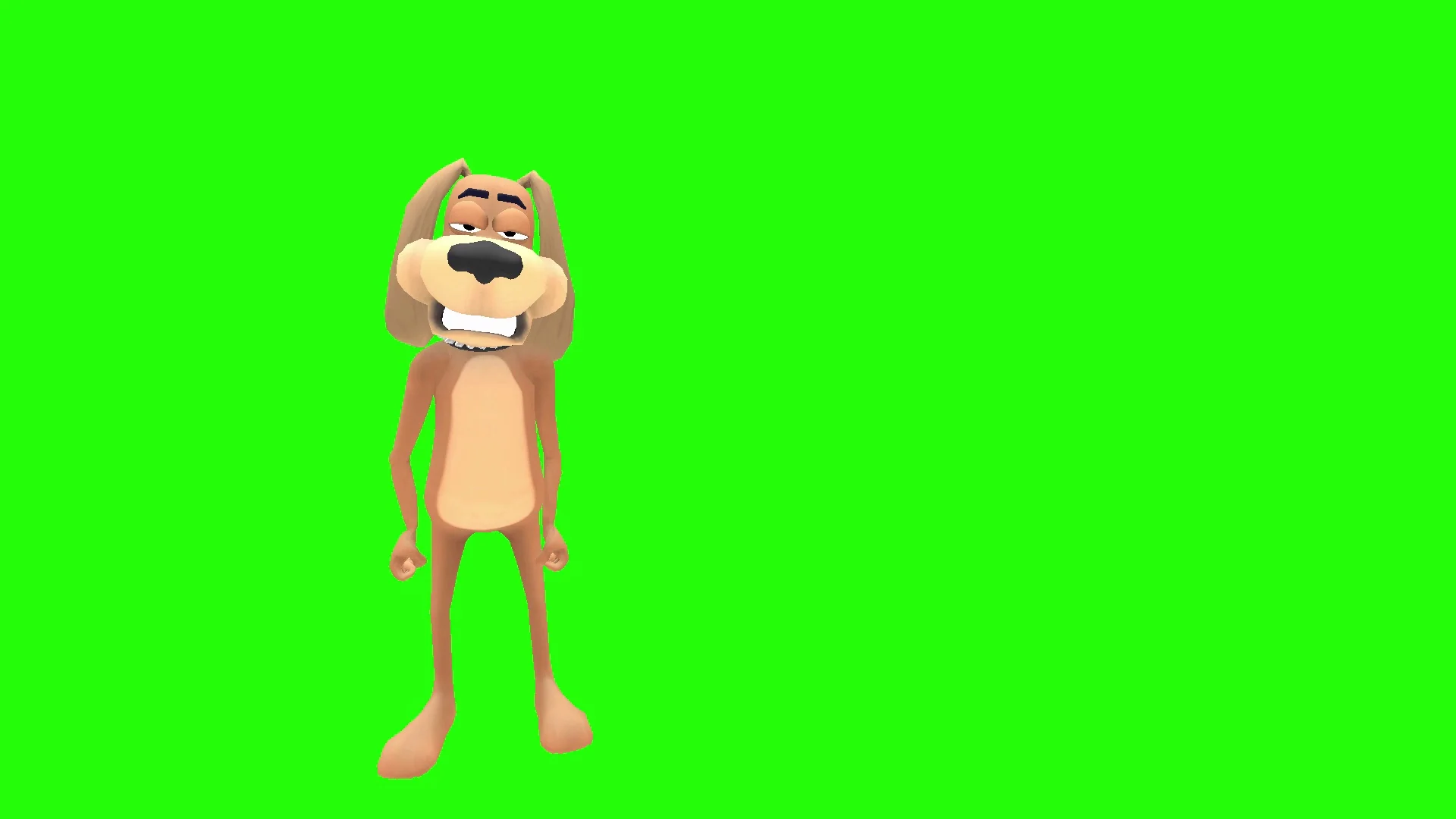 Animated angry dog character arms folded | Stock Video | Pond5
