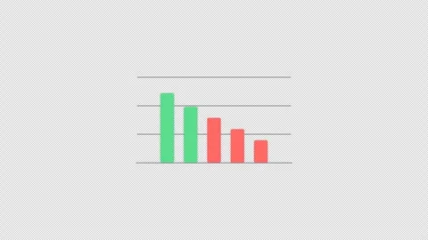 Animated Animated Bar Chart Overlay Alpha 4K 動画素材 339273616