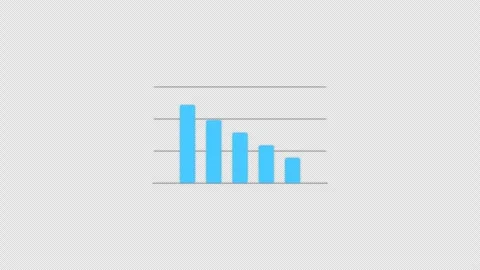Animated Animated Bar Chart Overlay Alpha 4K Видео 339273618