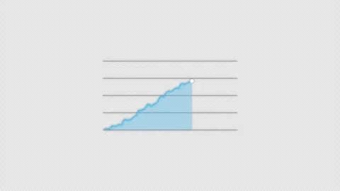 Animated Animated Line Graph up trend Overlay Alpha 4K 動画素材 339273591