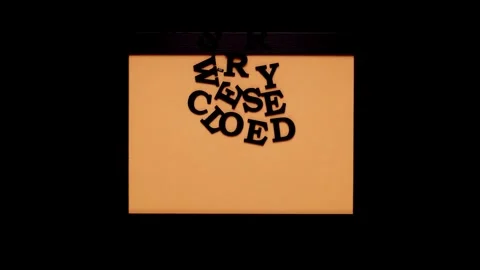 Animated Announcement on Black Background Video stock 301021709