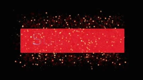 Animated appearance of the subscribe button Stock Footage 203129193