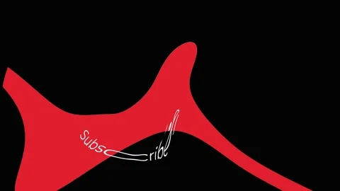 Animated appearance of the subscribe button Stock-Footage 203129197