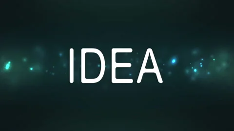Animated appearance of text idea word electricity energy white lightning 스톡 동영상 90906958
