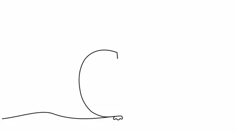 Animated apple with continuous lines Stock Footage 300531378