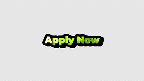 Animated Apply Now Text Graphic on Transparent Background 库存影片 346454452