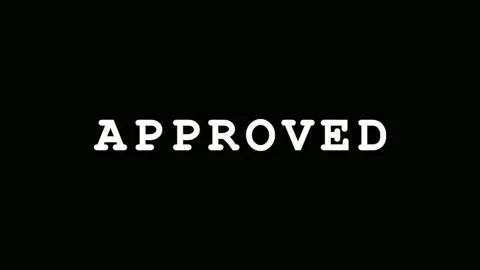 Animated approved text glowing with light rays on black background cinemati.. Stock Footage 344288025