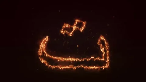 Animated Arabic alphabet Fire Arabic letter animation.Burning alphabet Stock Footage 286732184