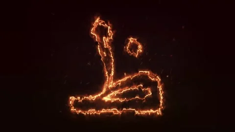 Animated Arabic alphabet Fire Arabic letter animation.Burning alphabet Stock Footage 286732360