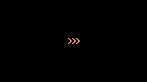 Animated arrow on a black background Stock Footage 296858294