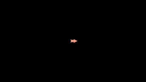 Animated arrow on a black background Stock Footage 296858297