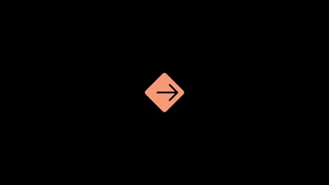 Animated arrow on a black background Stock Footage 296858340