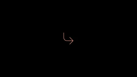 Animated arrow on a black background Stock Footage 296858342