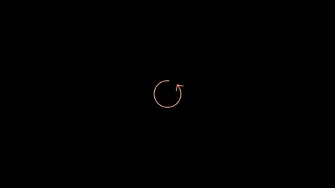 Animated arrow on a black background Stock Footage 296858344