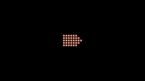Animated arrow on a black background Stock Footage 296858347