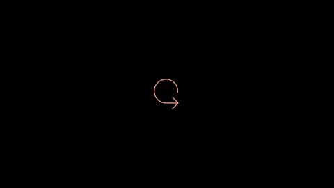 Animated arrow on a black background Stock Footage 296858352