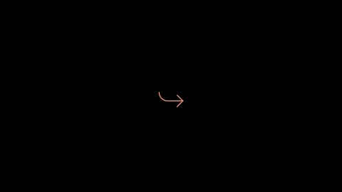 Animated arrow on a black background Stock Footage 296858367