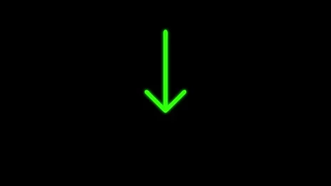 Animated arrow bouncing slide to down Video stock 346490335