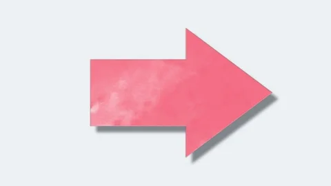 Animated arrow direction on a white background. Move the arrow to the side. Stock Footage 279432762