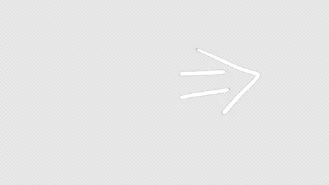 Animated arrow with drawing effect. Video clip with alpha channel. Stock Footage 311321335