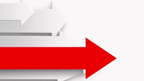 Animated arrow going up Stock Footage 301797458