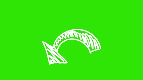 Animated Arrow on Green Screen Stock Footage 299536803