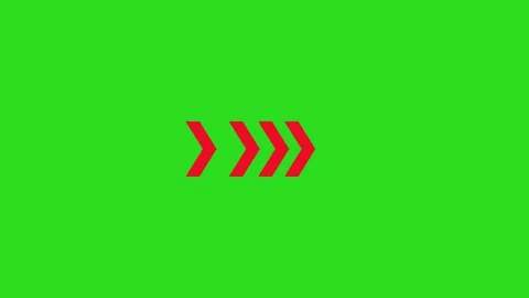Animated arrow green screen motion graphics Stock Footage 269725357