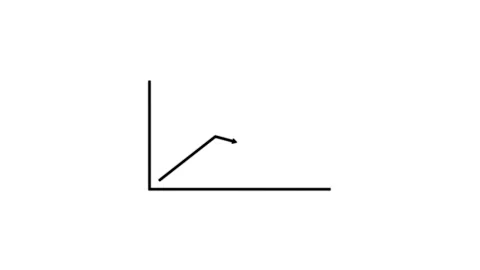 Animated arrow growth up and down icon on background.  Stock Footage 307311728