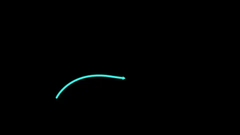 Animated arrow growth up and down icon on background. 4k video Stock Footage 307311739