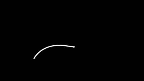Animated arrow growth up and down icon on background. 4k video Stock Footage 307311741