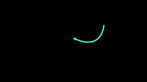 Animated arrow growth up and down icon on background. 4k video Stock Footage 307311746
