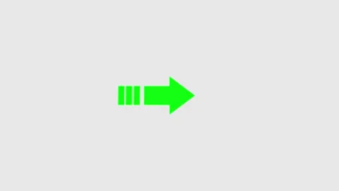 Animated arrow icon, arrow direction Stock Footage 259616033