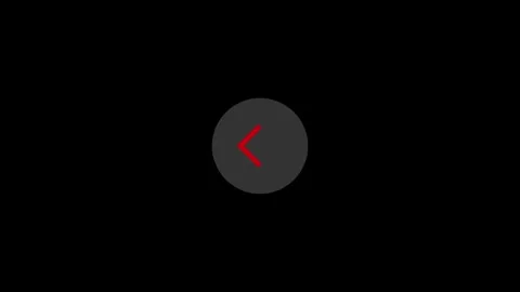 Animated arrow icon. left arrow on black screen 4k animation. Stock Footage 306557823