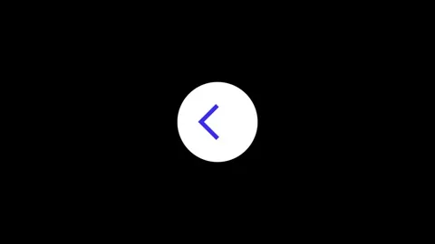 Animated arrow icon. left arrow on black screen 4k animation. Stock Footage 306557827