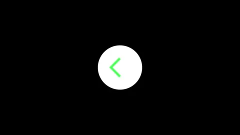 Animated arrow icon. left arrow on black screen 4k animation. Stock Footage 306557830