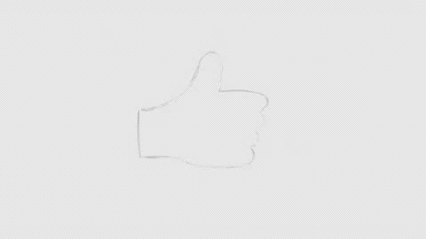 Animated arrows and gesture like with drawing effect. Video clip with alpha chan Video stock 308825434