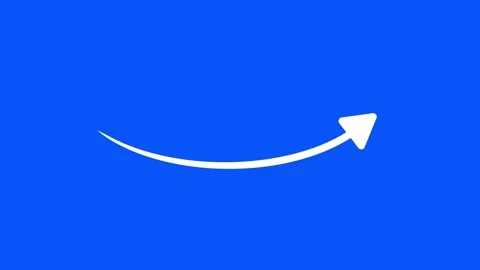 Animated arrows on a blue background, indicating direction and movement, us.. Stock Footage 304933137