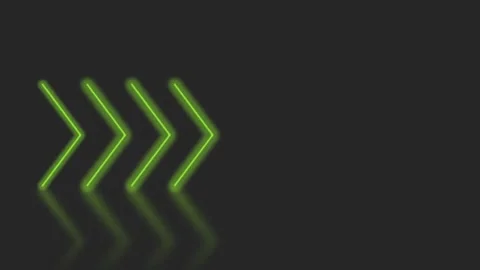Animated arrows on dark background. It can be used in social networks, presentat Stock Footage 310791777