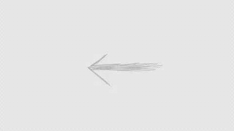 Animated arrows with drawing effect. Video clip with alpha channel. Stock Footage 308825295