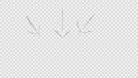 Animated arrows with drawing effect. Video clip with alpha channel. Stock Footage 308825310