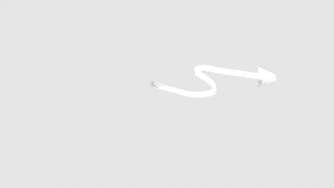 Animated arrows with drawing effect. Video clip with alpha channel. Stock Footage 312233597