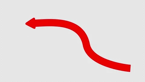 Animated arrows elements set with arrowhead - alpha channel Stock Footage 285513960