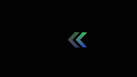 Animated arrows moving left on black Vidéo 330558759