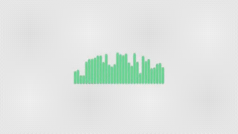 Animated Audio Equalizer Visualizer Overlay Alpha 4K Stockbeeldmateriaal 339276230