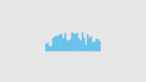 Animated Audio Equalizer Visualizer Overlay Alpha 4K Stock-Footage 339276240