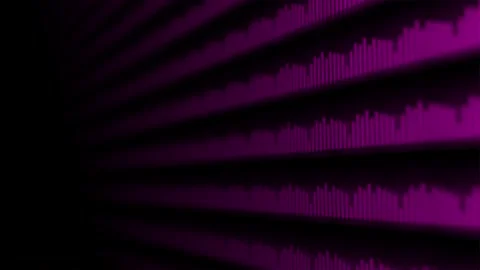 Animated Audio Spectrum Equalizer Display Abstract Music Visualizer Technology Stock Footage 339976694