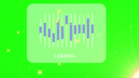 Animated Audio Waveform and Music Equalizer Panel on Green Screen Stock Footage 336662648