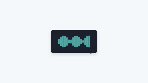 Animated audio waveform on screen. 스톡 동영상 334719790