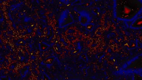 Animated Backgraund. Yellow, Blue, Red, crystal. Stock Footage 108380500