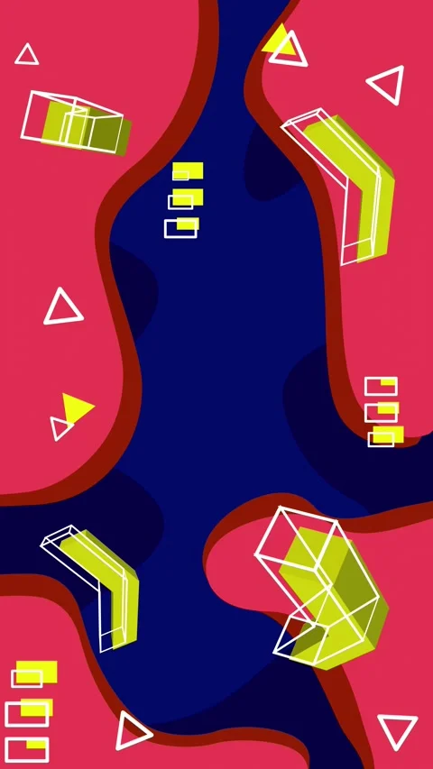 Animated background with 3D arrows. Loop. 動画素材 247020151